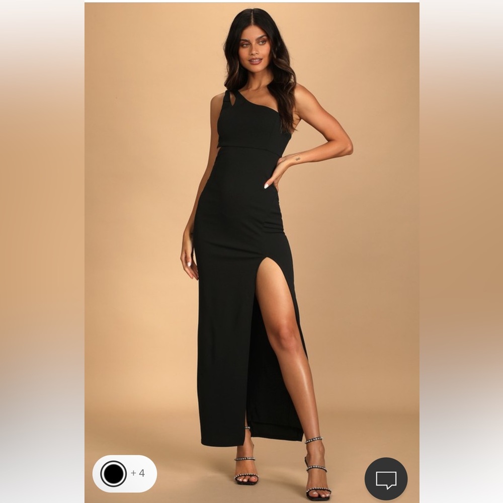 EUC Lulu’s One Shoulder Maxi Dress, size Large